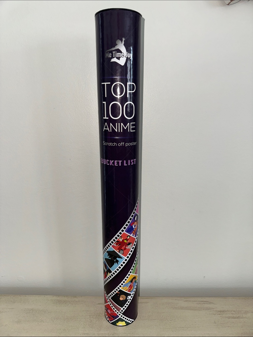 Top 100 Anime Scratch-Off Poster - Purple